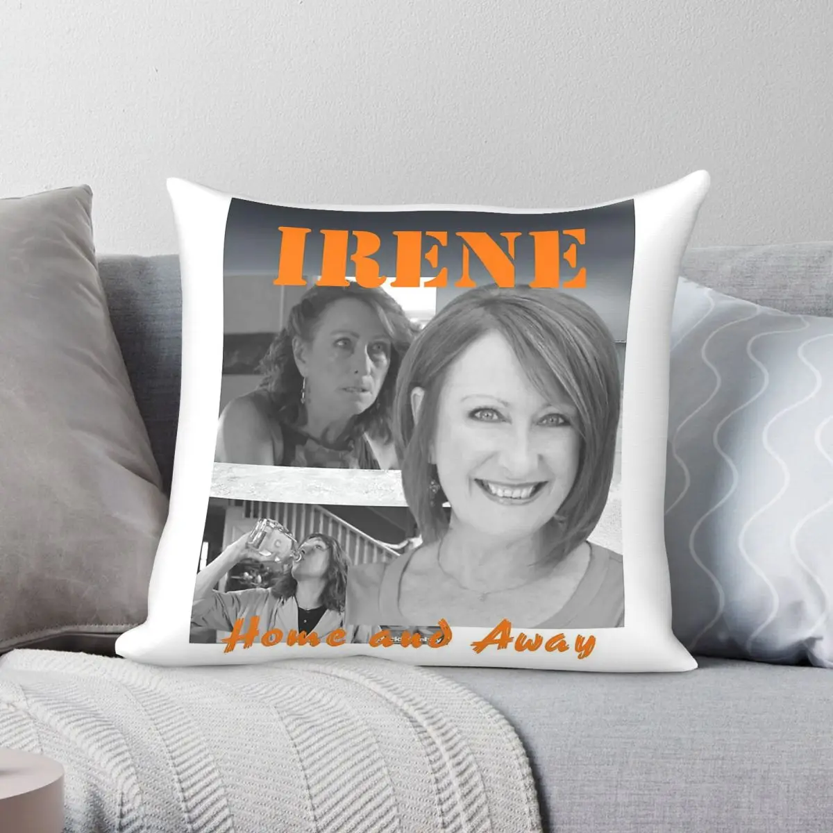 Home And Away Irene Roberts Pillowcase Polyester Linen Velvet Creative Zip Decorative Pillow Case Home Cushion Case 18
