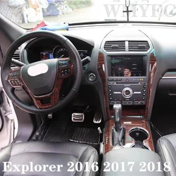 LHD! Car Interior Decoration Trim Styling ABS Car Styling Moldings For Ford Explorer 2016 2017 2018