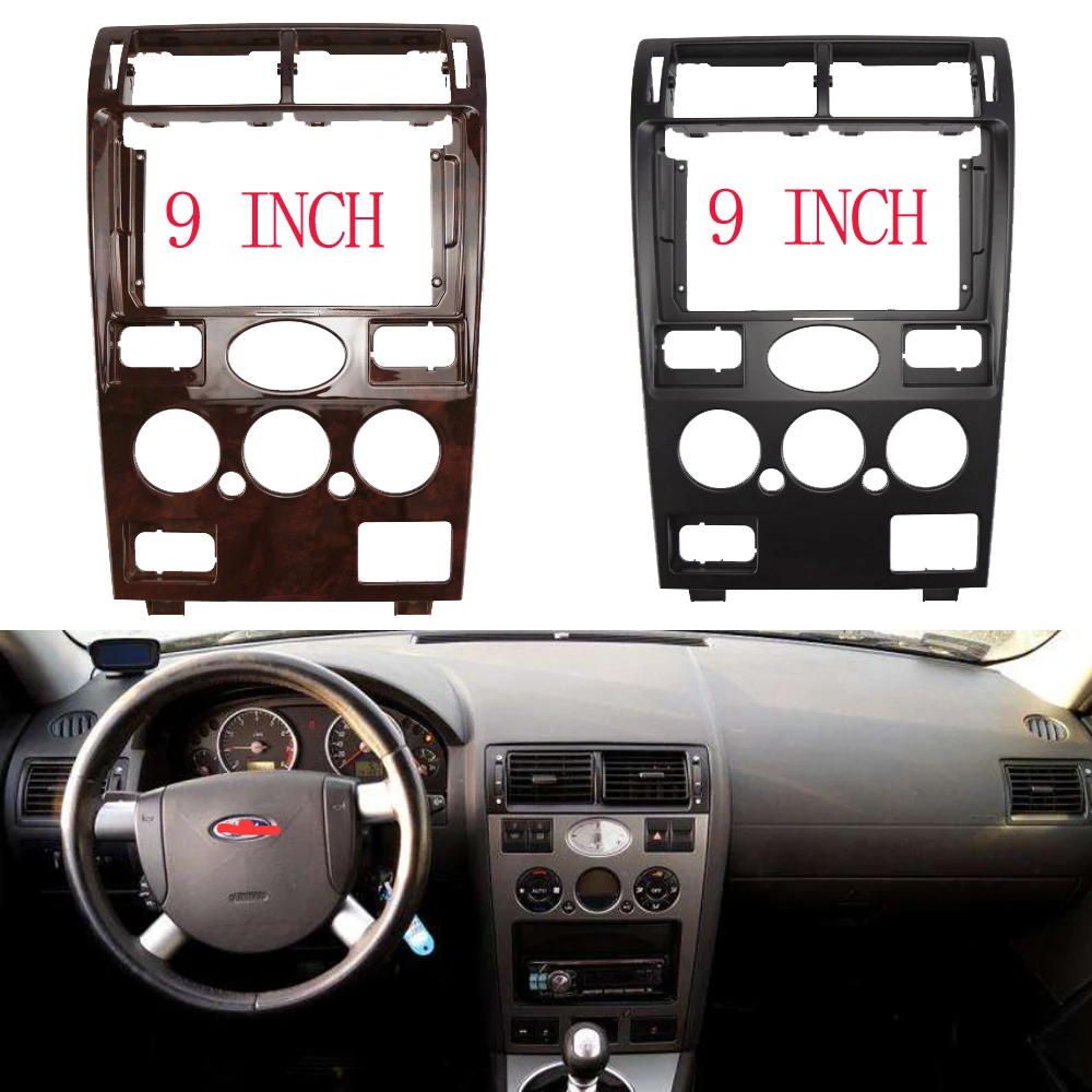 

2 din 9 inch Car Audio Frame Car Radio Fascia,gps navigation fascia panel is suitable 2000-2003 FORD MONDEO SEDAN