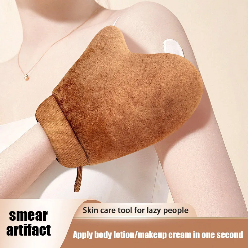 

Reusable Self Tan Glove Applicator Body Tanning Gloves for Cream Lotion Mousse Finger Glove for Easy Application Body Cleaning