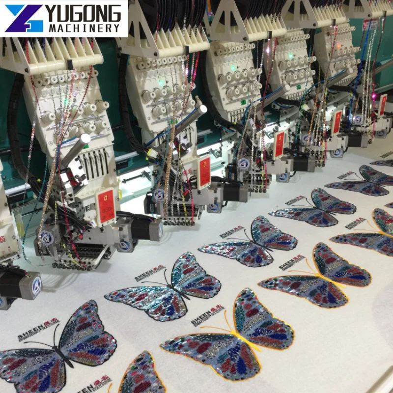 Multicolor 8 Color Sequin Embroidery Machine Dahao Computer Sequin Computerized Embroidery Machine