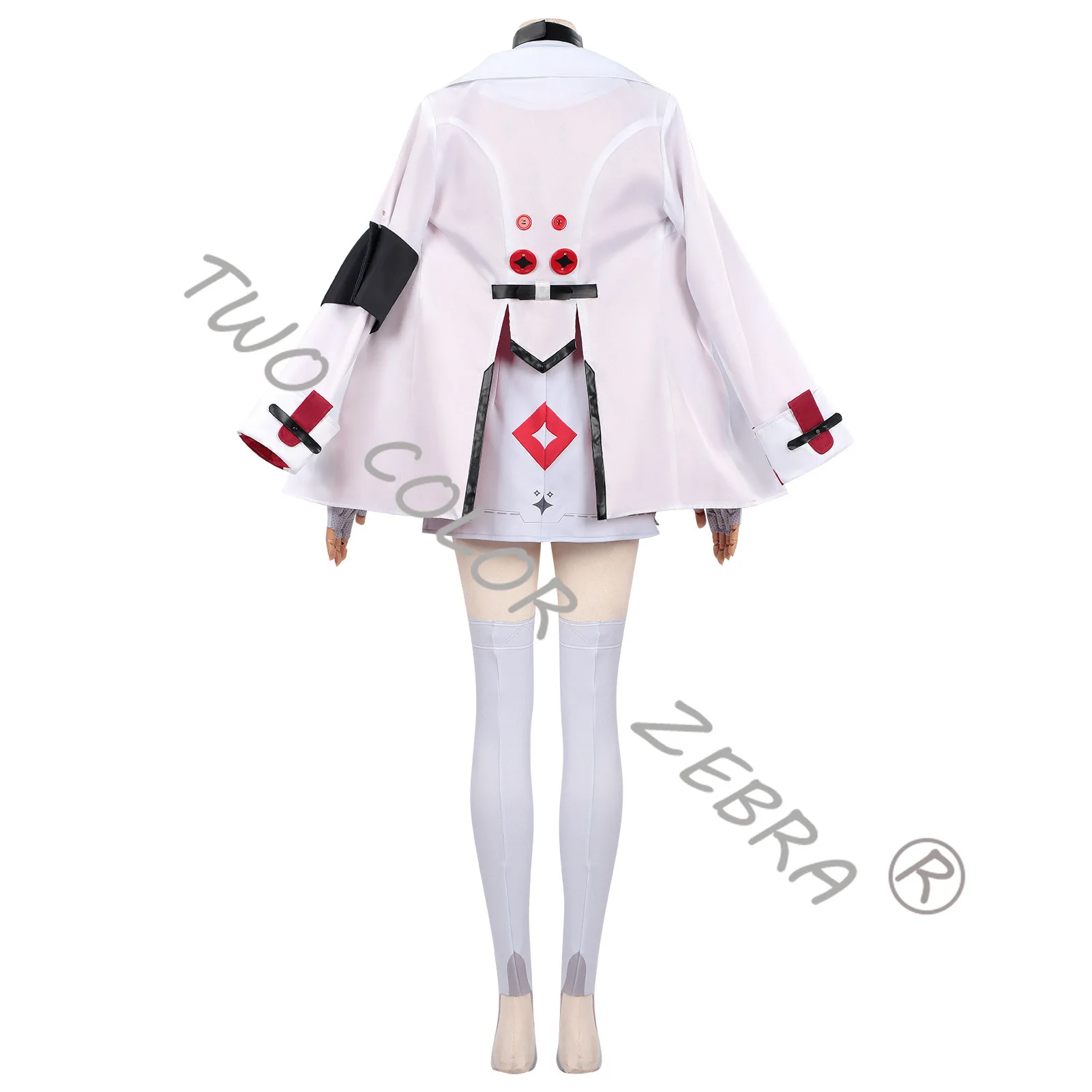 Game Neverness To Everness Oneiroi Eloi Cosplay Costume Futuristic Techwear Style Dress Capes Full Set for Comic Con Party view 5