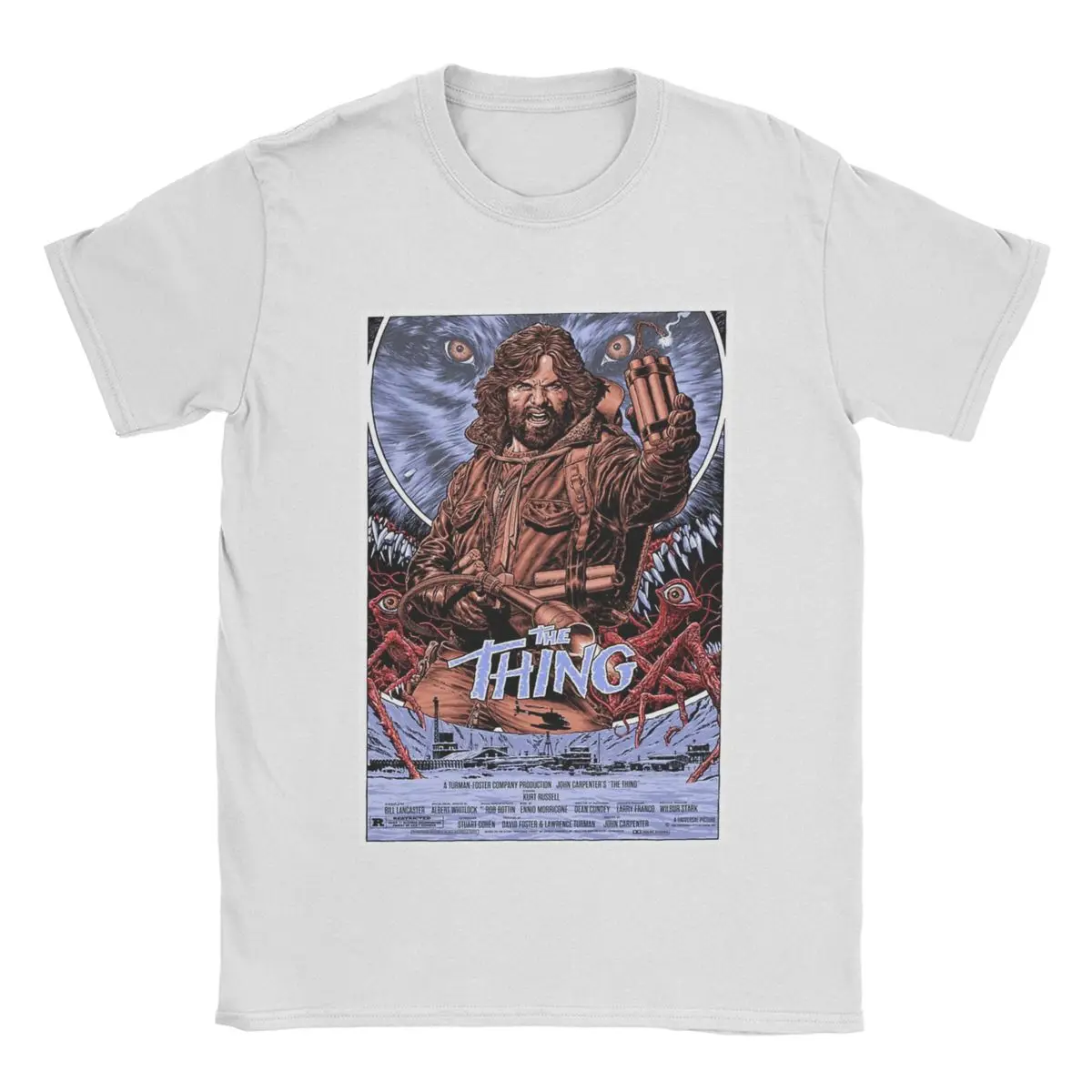 2025 The Thing فيلم الرعب تي شيرت الرجال والنساء القطن مضحك تي شيرت س الرقبة تي شيرت قصير الأكمام بلايز الجرافيك المطبوعة #5