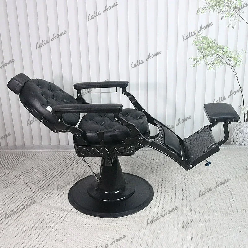 LSVintage Style Beauty Salon Furniture Barbershop Styling Chair Retro Shaving Hairdressing Barber Chair