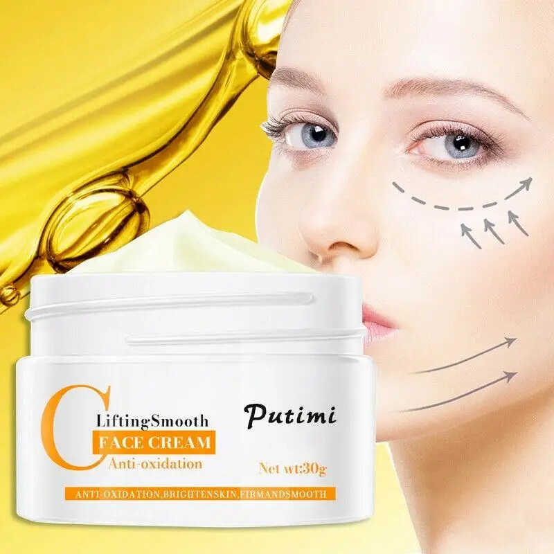 Crema facial antiarrugas, hidratante, iluminadora, antioxidante, nutritiva