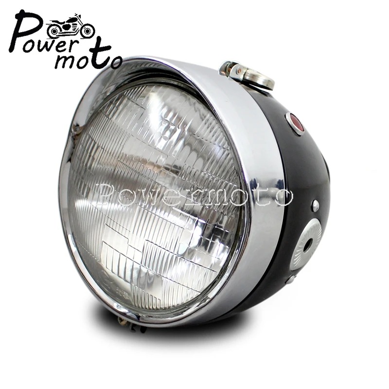 Motorcycle Retro 7 Inch Headlight Headlamp Lights For Zundapp DB DS DBK KS KS750 K750 Replika Wehrmacht BW40 Dnepr Ural Sidecar