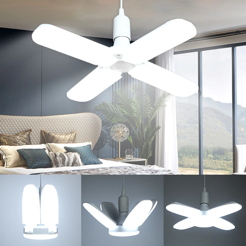 Led Ceiling Fan Lamp 30W 45W 60W Household Ceiling Lamp Indoor Ceiling Lamp Kitchen Decoration Ceiling Fan Leaf Lamp Globe Lamp