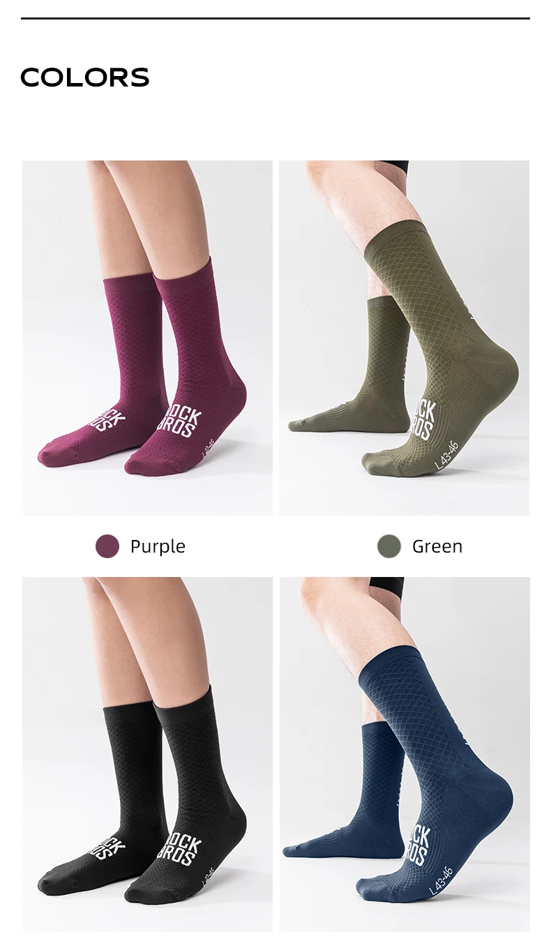 ROCKBROS ROAD TO SKY Professionelle Radsocken atmungsaktiv hochelastisch stoßdämpfend Strumpf für Herren und Damen Fitness-Sportsocken – Detail 8