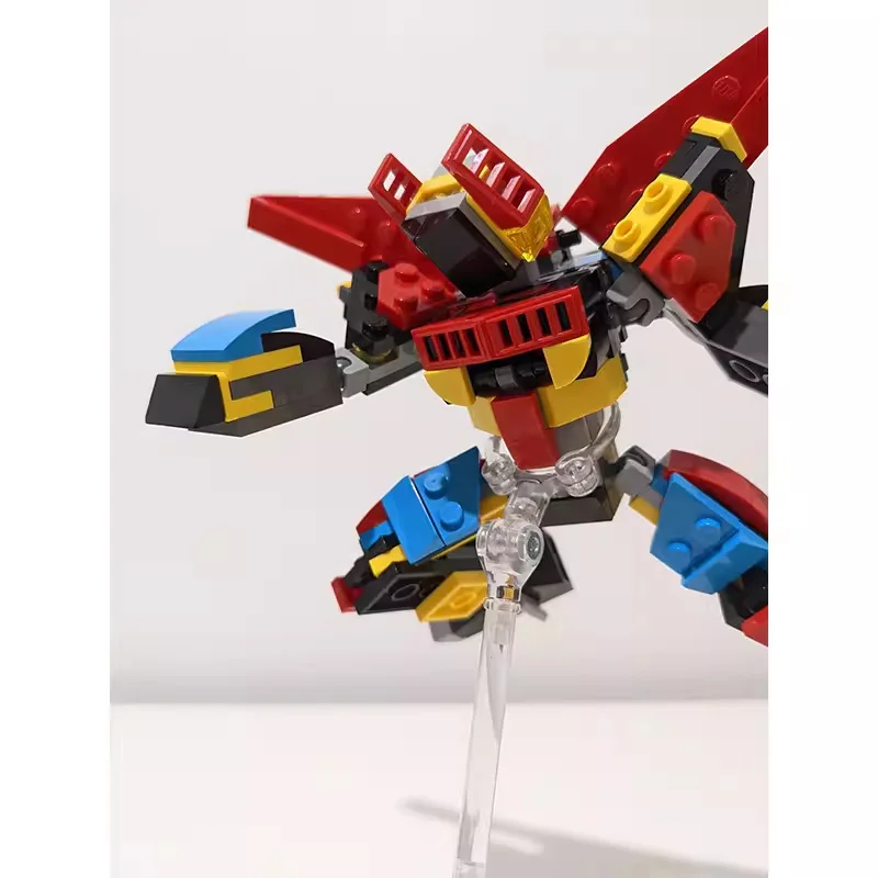 Sci-Fi Mech AB-17 MOC Blocks, Mini Robot Model with Energy Sword & Beam Launcher, DIY Bricks for Collection