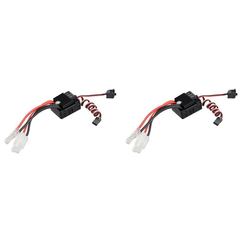 

YSUN-2X RC 1060 Brushed ESC 60A 2-3S Lipo Waterproof Electric Speed Controller For RC Car Truck Boat Axial/Traxxas/Tamiya