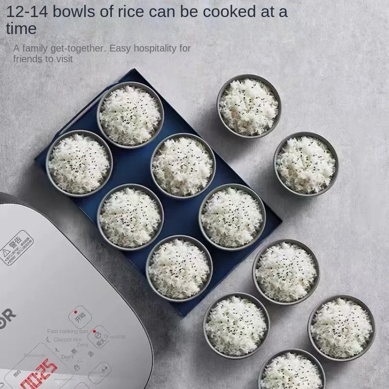 가정용 볼 주전자 밥솥, 5L, 스마트 다기능 스티머, 식품 워머 용기, 핑크 오일, 휴대용 쌀