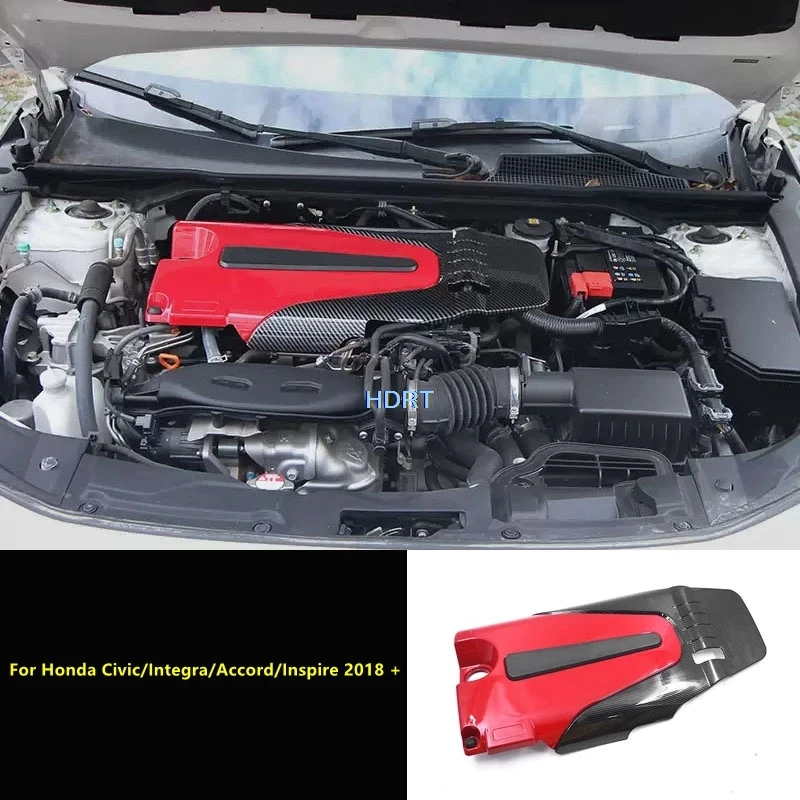 Car Styling Front Engine Bonnet Plate Hood Cover For Honda Civic/Integra/Accord/Inspire 2018 + Protector Decoration Accessories
