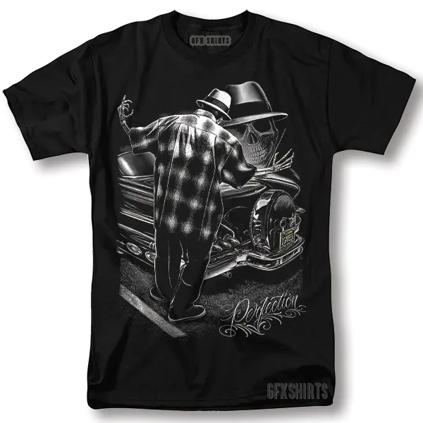 

Chicano Perfection Shirt Lowrider Cholo Latino Mexican Aztec Graphic T Vintage Graphic Tee Unisex