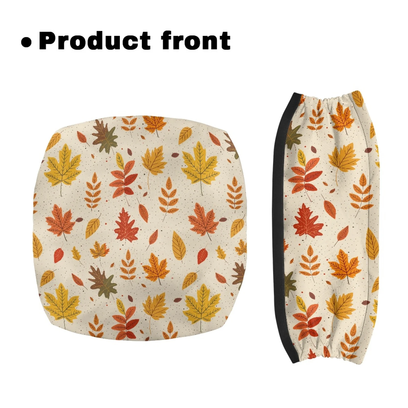Coloranimal Maple Leaf Art 2 Pieces Rollator Seat Cover Soft Walker Cover for Senior Ladies