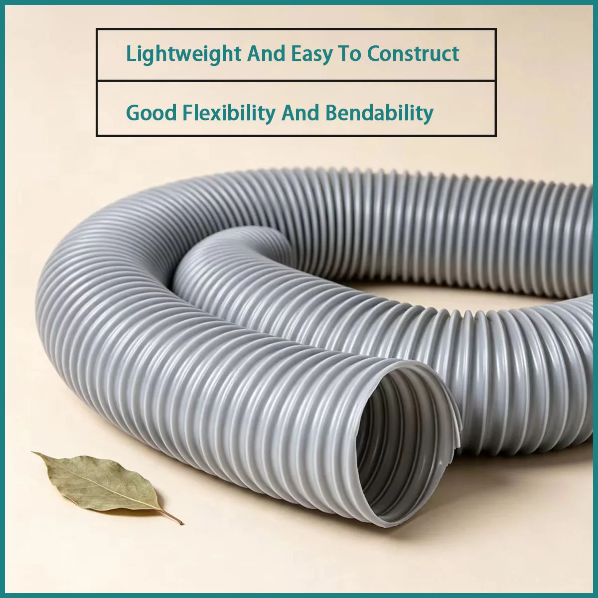 Inner Diameter 30-100mm Gray PVC Corrugated Pipe Is Used for Electrical Wiring, Weak Current Protection, Municipal Drainage, Etc