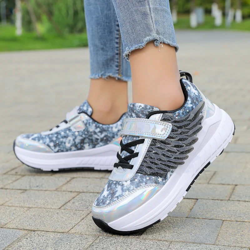 

Winter Fall New Warm Heelys: Invisible 4-Wheel Retractable Roller Shoes for Kids (Boys & Girls)