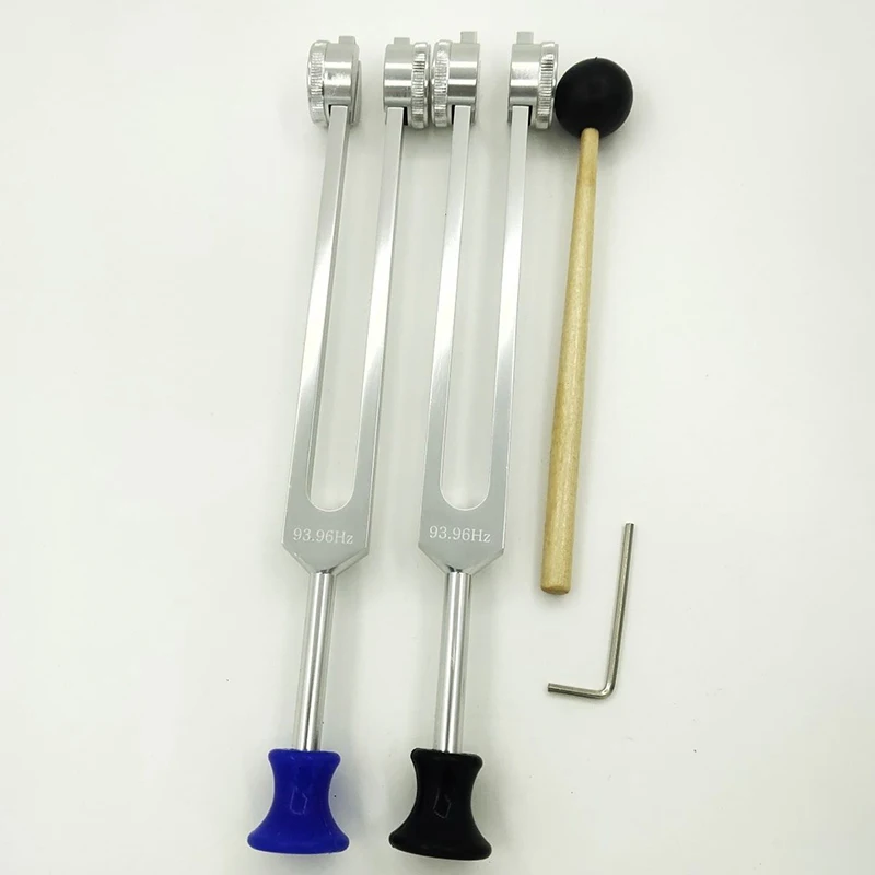 93.96Hz Vibrating Tuning Fork Aluminum Alloy Diapason Physiotherapy Tuning Fork Set Healing Music Therapy Percussion Instruments