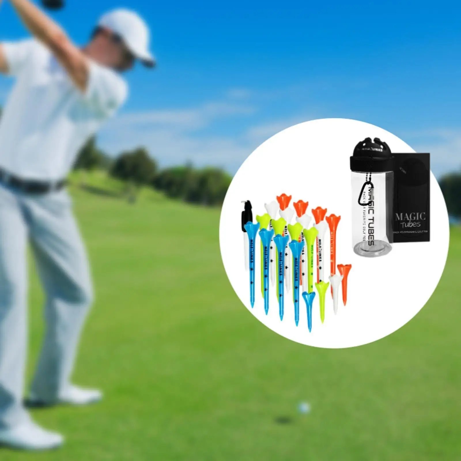Professional Golf Tees Stable Cup Shaped Plastic Durable Driving Range Night Outdoor Training Accessories for Golf