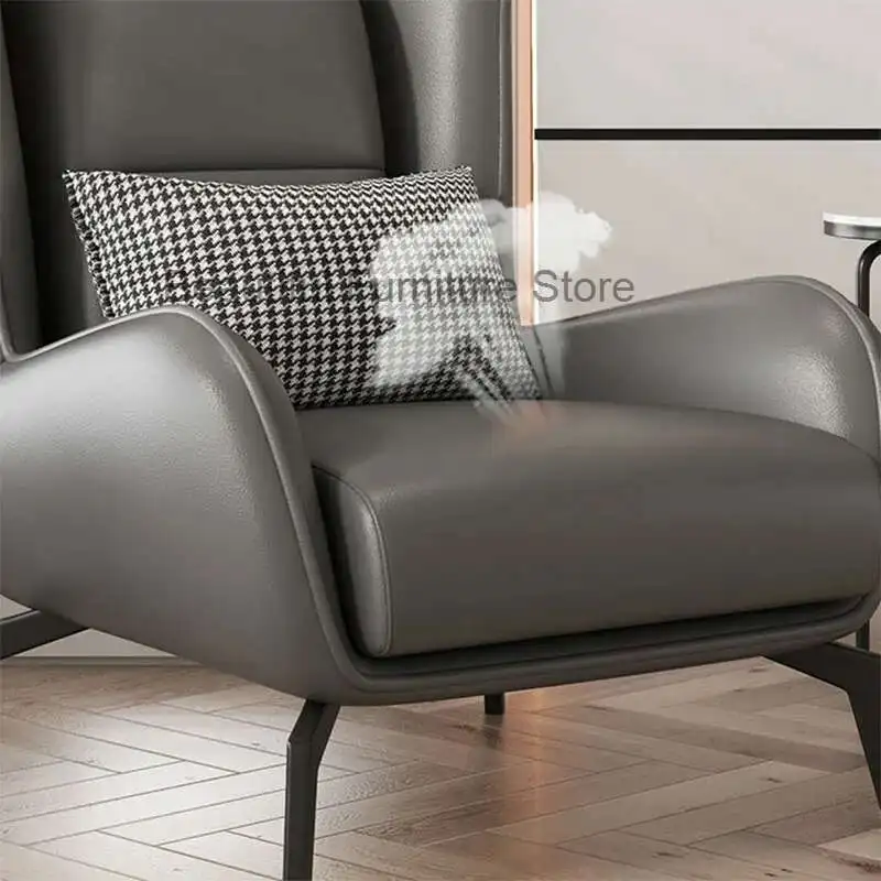 

Grey Room Party Chair Desk Protector Ergonomic Mobile Leather Armchair Nail Chair Sofabed Leather Chaisse Nordic Furniture