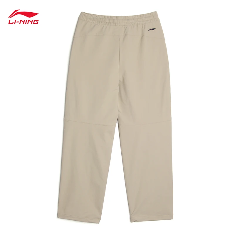 LI-NING COUNTERFLOW outdoor series Men's Straight-leg Softshell Pants PFC-FREE WATER REPELLENT sport pants AYKV587