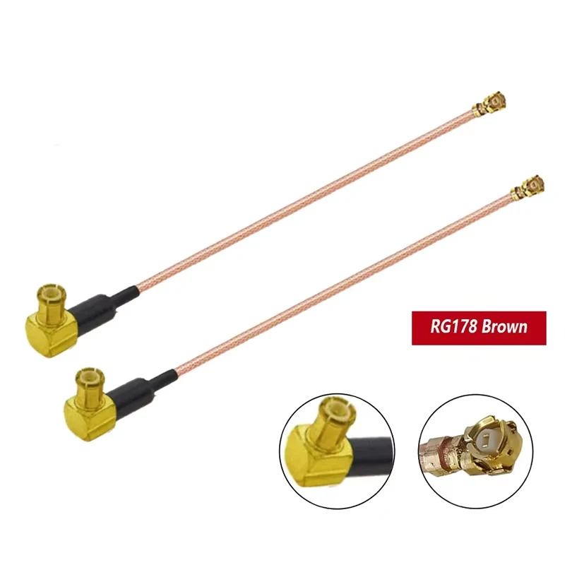 2Pcs U.FL Ufl to MCX Male U.FL RF Pigtail Antenna Plug RG178 Cable U.FL1 Adapter 10cm 15cm 20cm 30cm 50cm Connector