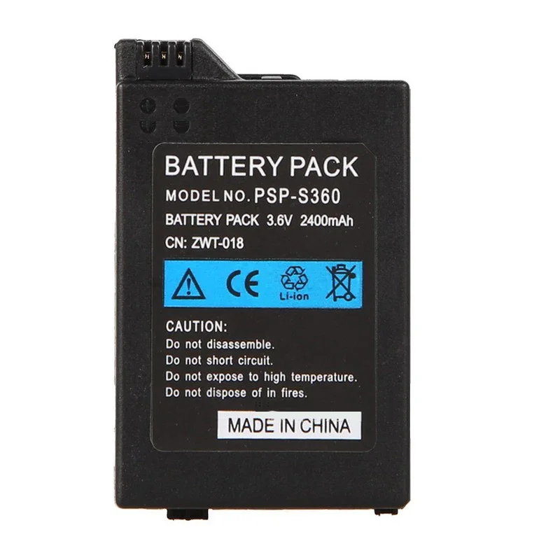 2400mAh Battery for Sony PSP 2000 PSP 3000 PSP2000 PSP3000 PlayStation Portable Rechargeable Batteries 3.6V Power Bateria