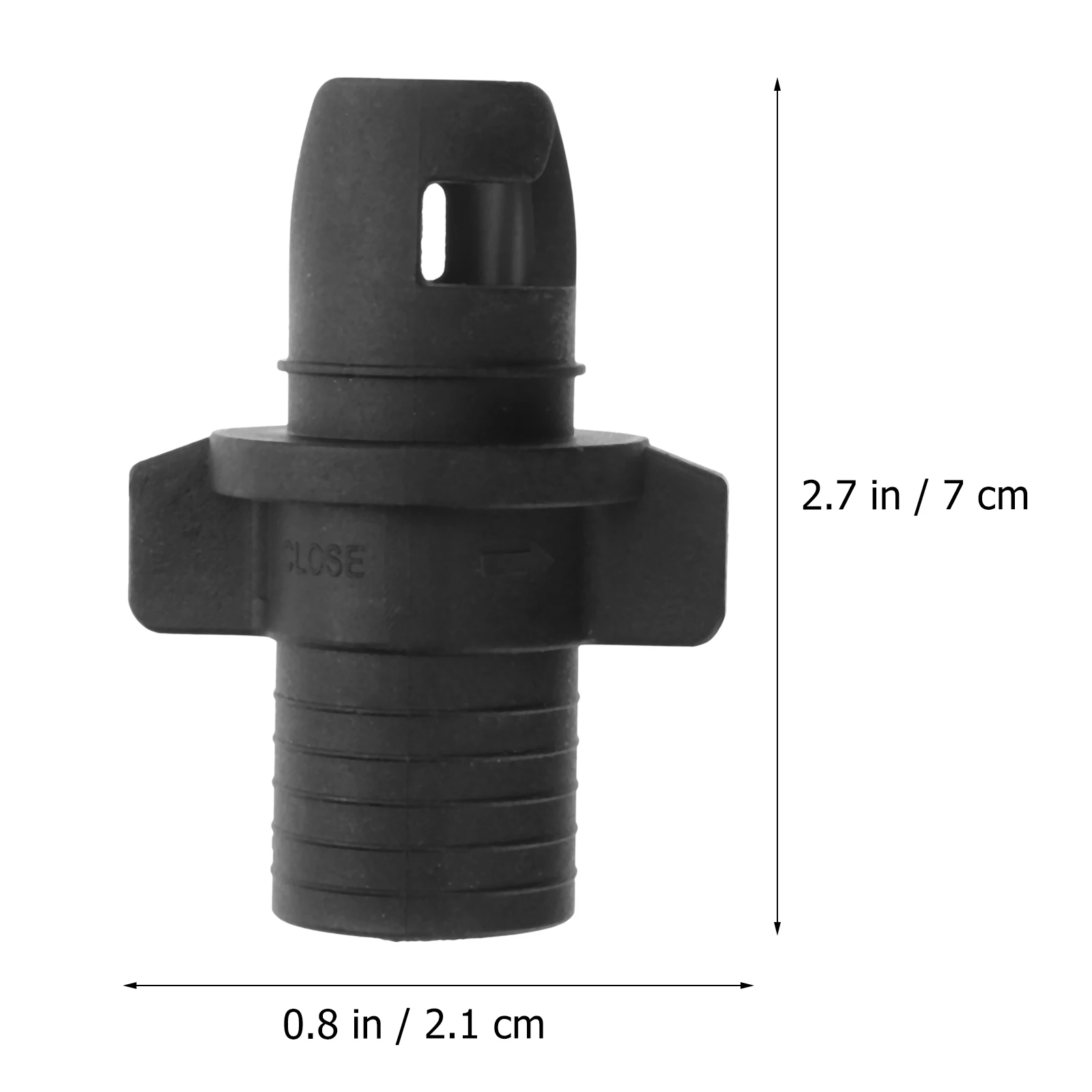 

2 PCS Earth Tones Air Valve Connector Inflatable Boat Attachment Car Pump Adapter