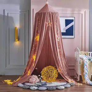 Kinder Mosquitoiro Baby Cradle Vorhang Hängende Zeltbett Dekoration Mädchen Prinzessin Hängende Bett Dossel Wohnzimmer Singen Spiel Reading Nookdecor 6 Hauptverkauf Guarda Rain Elsa - №1