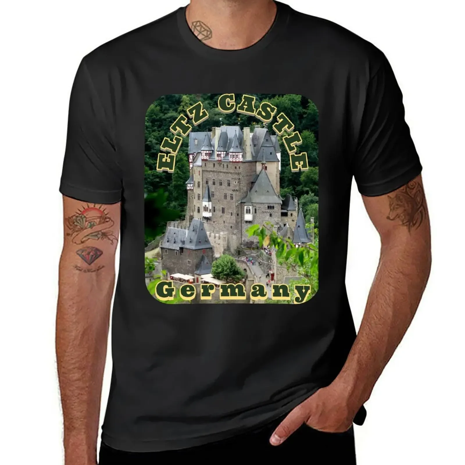 Burg Eltz,Germany T-Shirt sweat graphic tee shirt oversizeds t shirt men