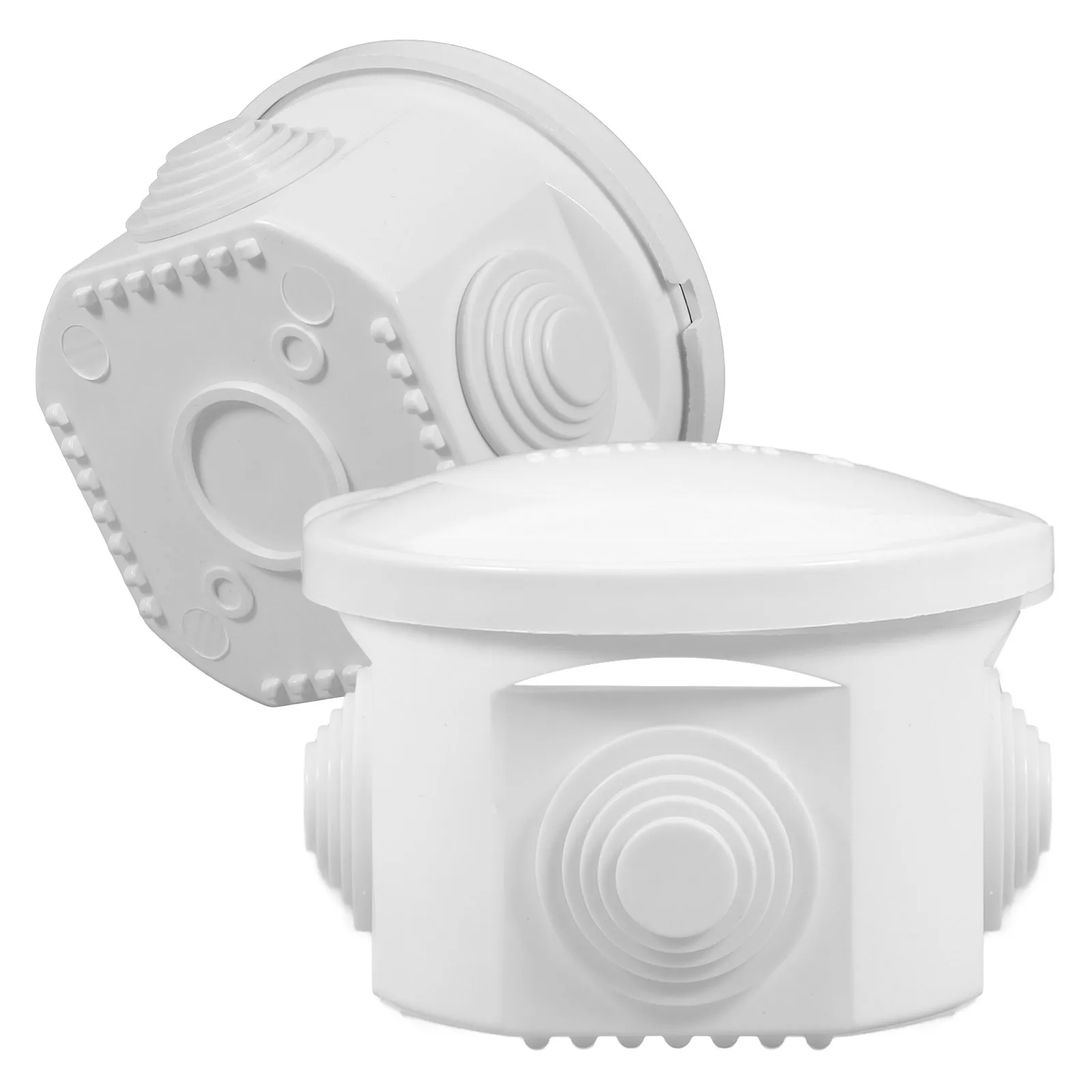 

2 шт. водонепроницаемая распределительная коробка, крышка для проводов, удлинитель, защитные чехлы для уличного кабеля, пластиковая электрическая коробка