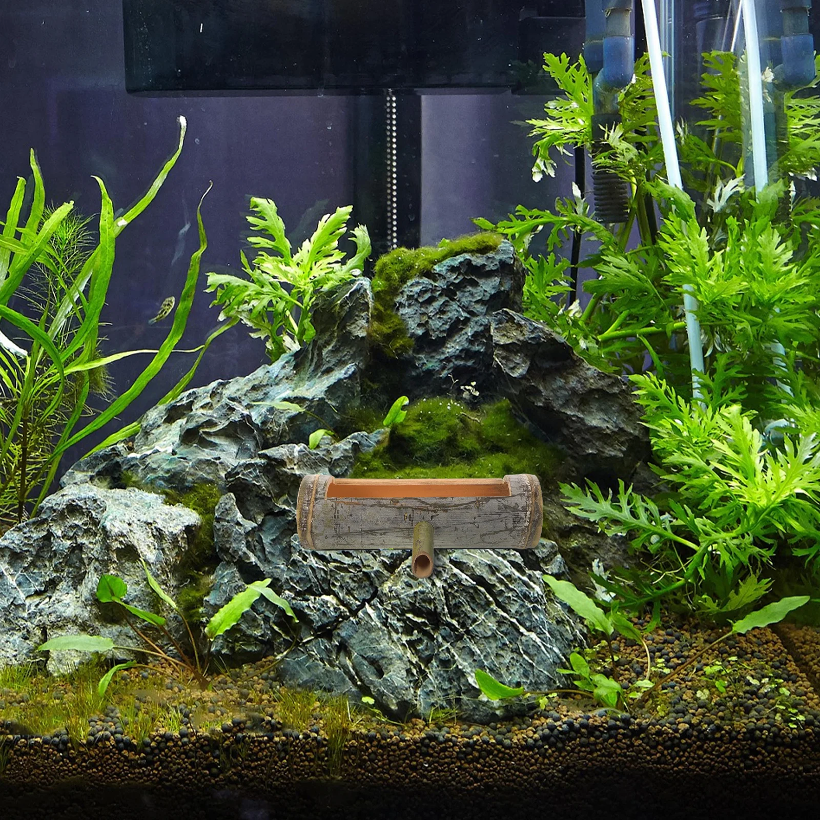 

Bamboo Recycling Water Fountain Small Garden Fish Tank Aquarium Fountain Spitter Outdoor Decor Bamboo Water Fountains