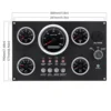 5 게이지 세트 스위치 패널, 12V, 24V, 4 단추 패널 라이트 토글 게이지, 자동차 해양 보트, 4K-8K 타코미터, 수온 연료 레벨 2
