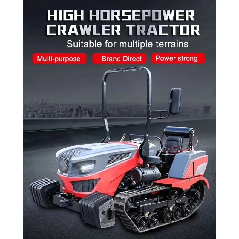 Diesel 25hp 35HP Crawler Rotary Tiller For Orchard Garden Multifunctional Plowing Cultivator Equipment China Wholesale Price