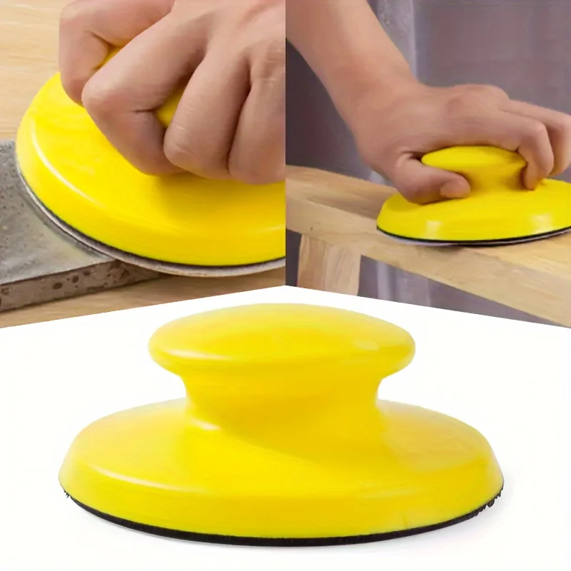 

6-Inch round/mouse hand sand block, interchangeable sandpaper, suitable for polishing and wooden furniture maintenance