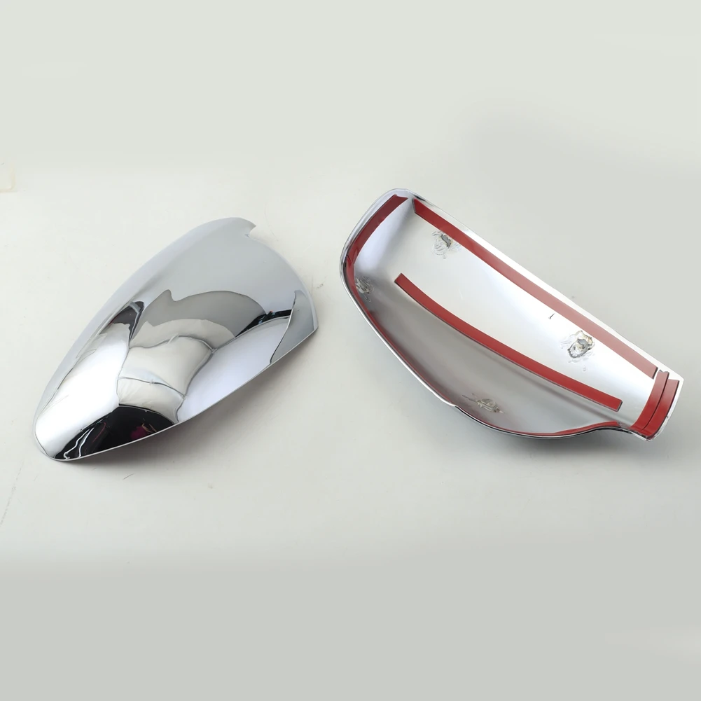 Easy To Use 2Pcs / Set Door Side Wing Mirror Chrome Cover Rear View Cap For 307 CC SW 407 2004-2012 Car Styling
