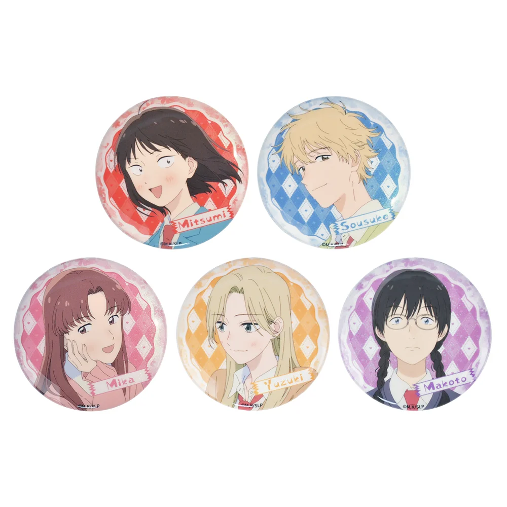 

58 мм аниме Skip and Loafer Iwakura Mitsumi Shima Sousuke Murashige Yuzuki косплей костюм значок булавка SPTE жесть брошь ﻿ Опора