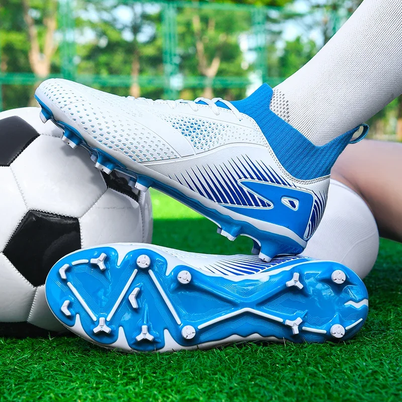 Sepatu sepak bola mewah uniseks, sneaker olahraga futsal tahan air untuk pria dan wanita