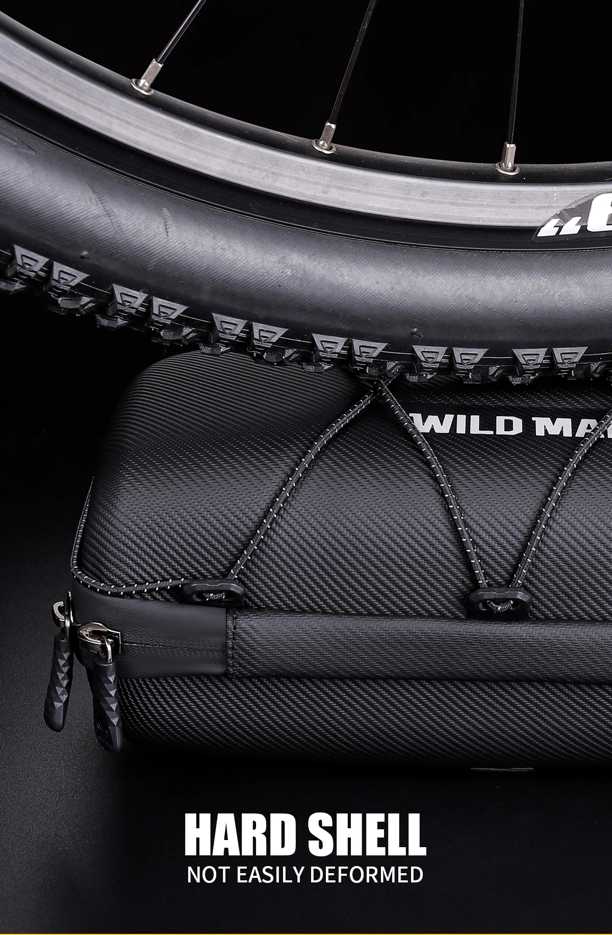 WILD MAN BBG154 Fahrrad Lenkertasche EVA Hartschale Regenschutz Aufbewahrung kleiner Zubehörteile – Detail 9