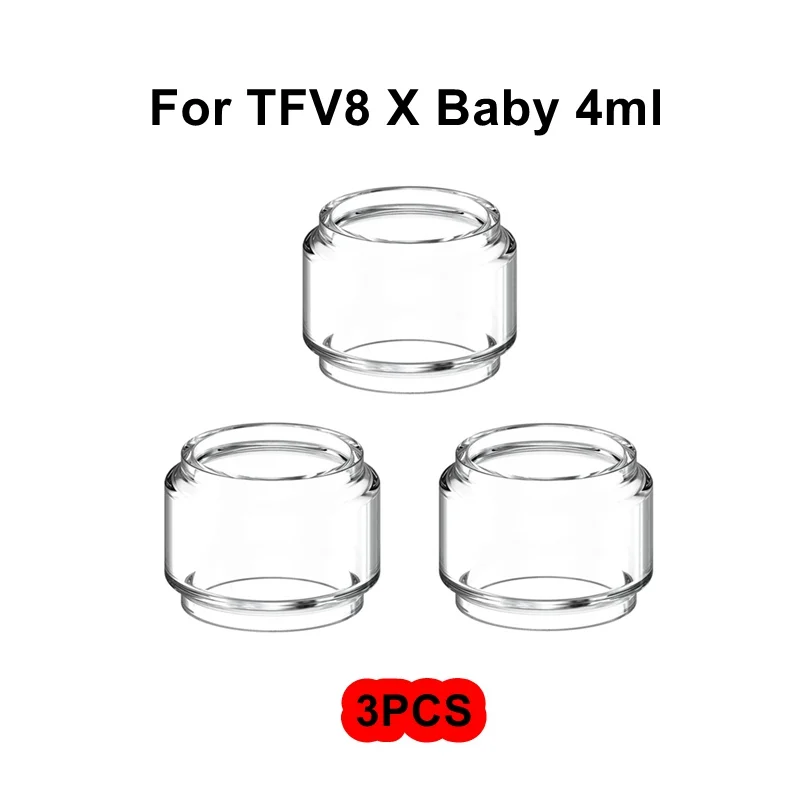 زجاج بديل لـ Smok V8 TFV8 ، كبير X طفل V2 ، إصدار الاتحاد الأوروبي القياسي ، محايد ، عبوة 3