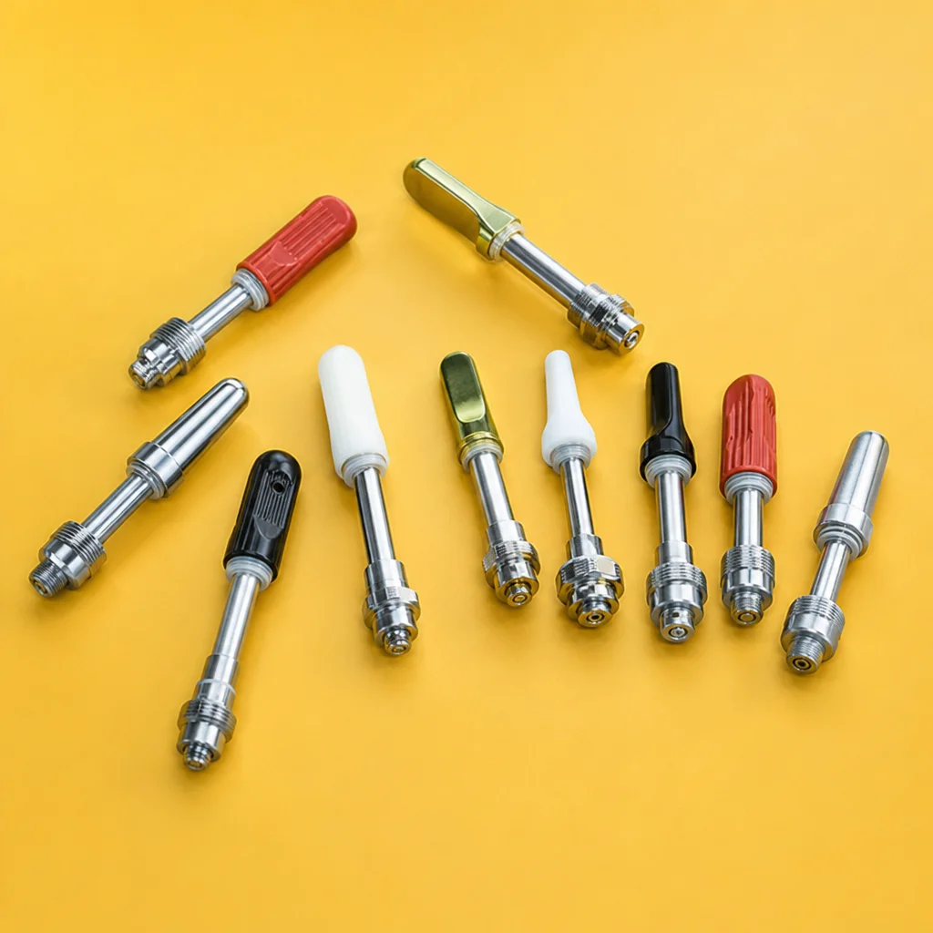 

10pcs 0.5mL/1.0mL Atomizer Cartridge Tanks for 510 Thread Vapes - Compatible with BK Vape Battery Mod Kit