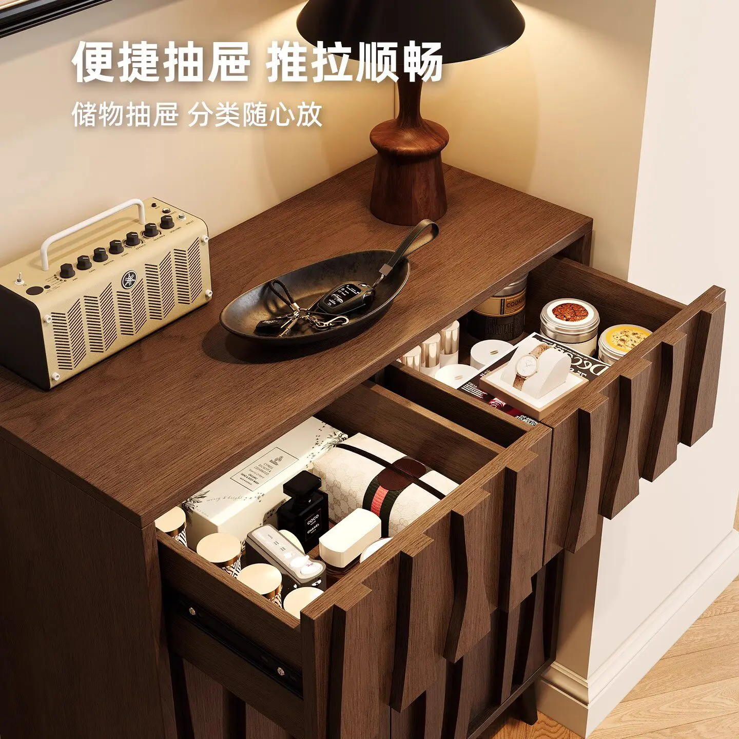 Entrance storage cabinet Household home wall integrated locker multi-layer
