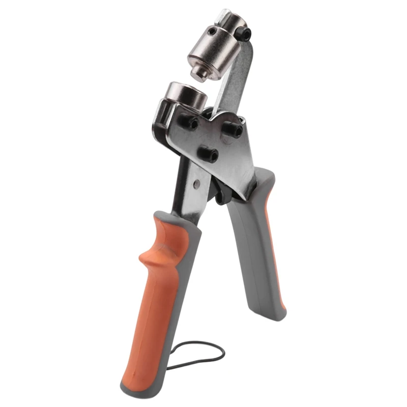 طقم أدوات جروميت مع 10 مللي متر الثقوب ، دليل آلة الصحافة ، يده ذو طيات ، المعادن جروميت للجلود حزام الملابس الحرفية العلم