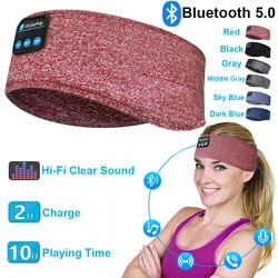 Wireless Buetooth Headset Sports Music Earphone Helmets Sleeping Headband Soft Elastic Comfortable Eye Mask Headphone