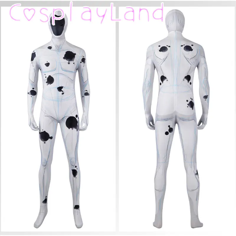 Superhero Spider the Spot Jumpsuit Cosplay Costume Spotted Print Bodysuit With Mask Halloween Carnival Set Man Suit Spandex