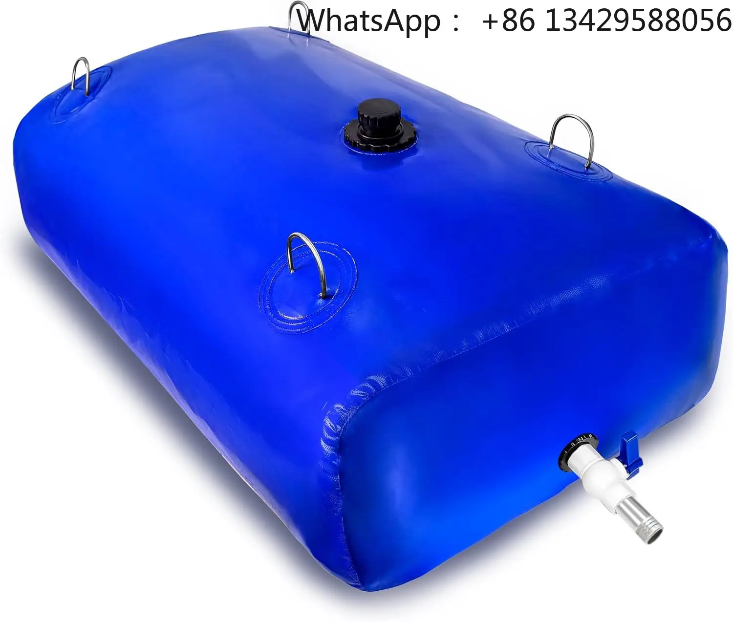Water Bladder Tank, Blue Portable RV Water Tank, Large Capacity Water Storage Bladder for Camping, Garden, Emergency, Outdoor
