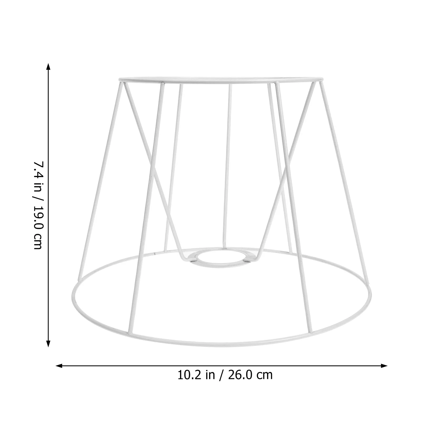 DIY Lampshade Frame Replacement Lamp Shade Holder Stable Metal Ring Support for Desk Table Light Vintage Lamp Shade Frame
