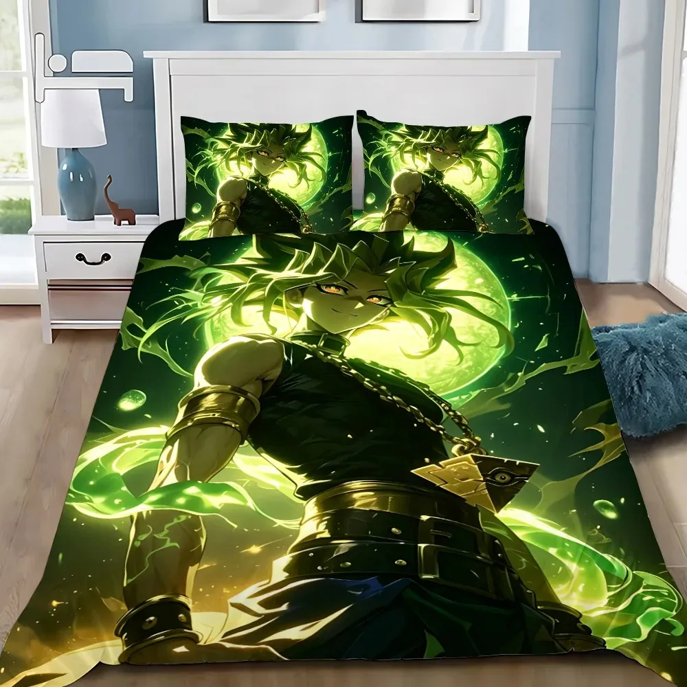 Duvet Cover Pillowcase Yu-Gi-Oh Pharaoh Atem Bedding Set Adult BoyGirl Bedroom Decoration Children Gift Single Double Large Size