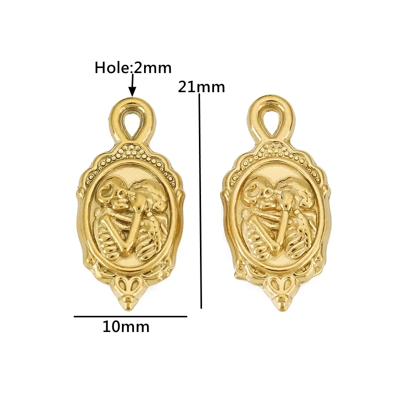 3pcs Lipstick Rabbit Conch Lovers Charms Pendants