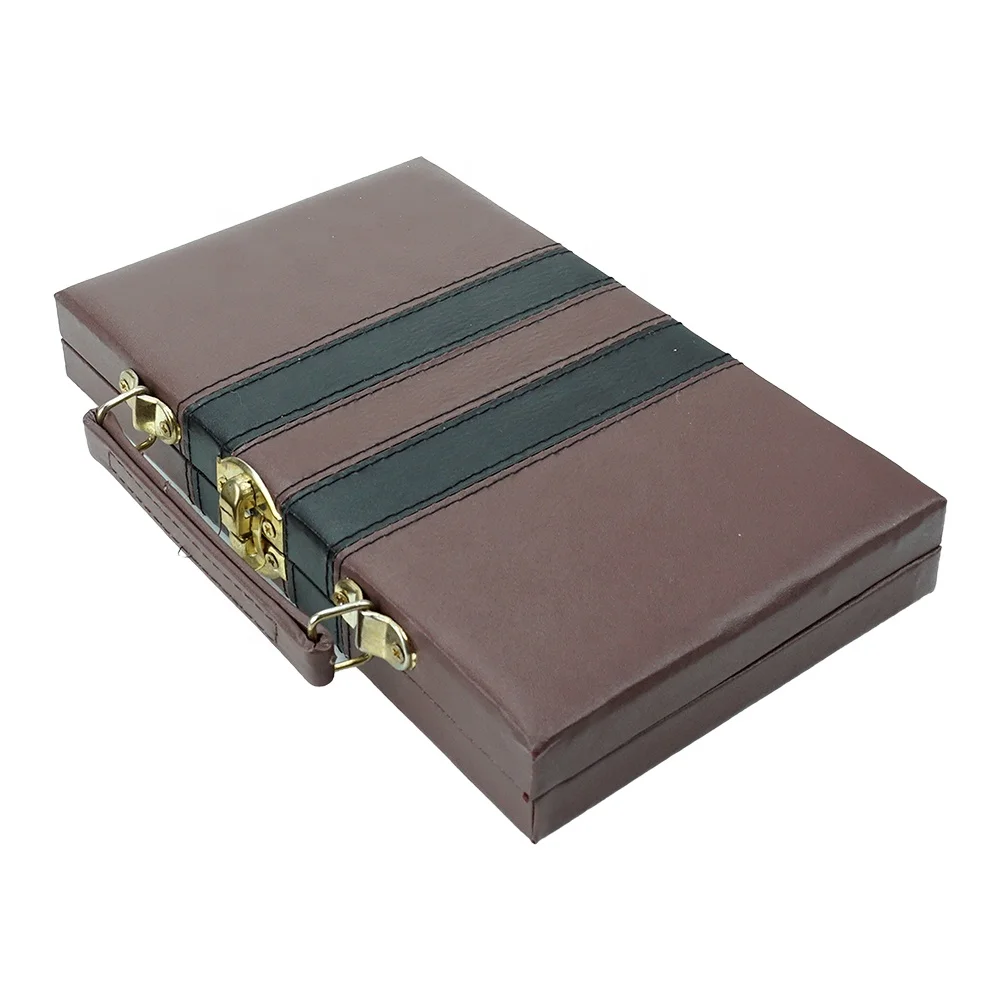 전문가용 더블 6 도미노 게임 세트 (여행용 가죽 케이스 포함, 도미노 28개, 카지노 도박 게임용)