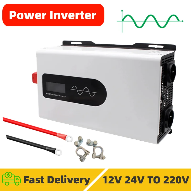 

HOULI инвертор чистый синус 12v 220v преобразователь напряжения 3000W 5000W 6000W 7000W 10000W чистый синус инвертор